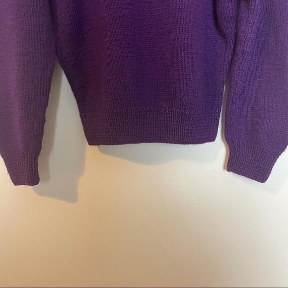 Vintage South Wool 100% Pure  Wool Hand Knitted Top - Picture 6 of 10